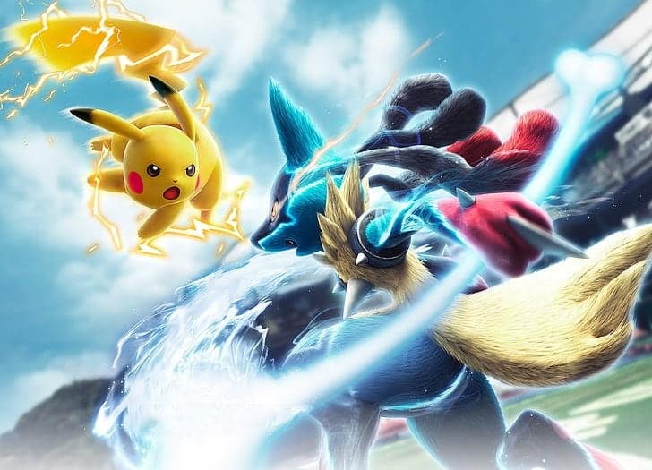 pokemon pokken tournament lucario pokemon mega lucario pokemon wallpaper preview - pokemon trading card game